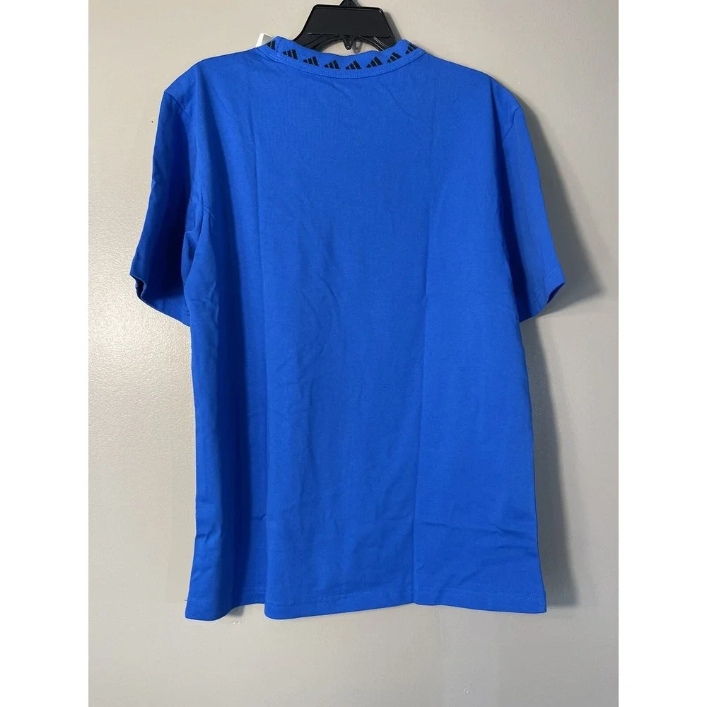 Manchester United x Adidas Shirt AeroReady Blue Short Sleeve Men Small